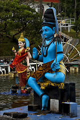 Image showing  statue of a Hinduism  snake   in mauritius africa