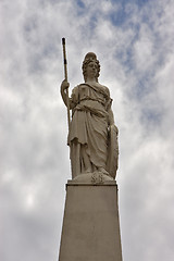 Image showing  statue of a warrior women  