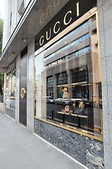 Image showing Gucci fashion store