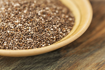 Image showing chia seeds close-up