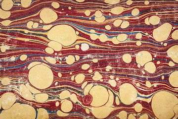 Image showing old marbled paper