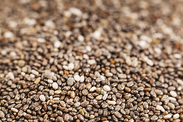 Image showing chia seeds close-up