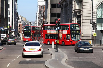 Image showing London buses