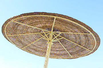 Image showing Parasol and blue sky