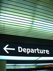 Image showing Departure