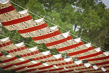 Image showing Decorative Cloth Patio Coverings