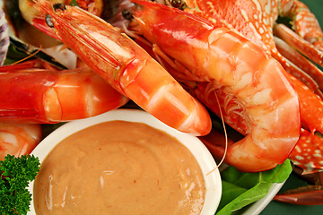 Image showing Shrimps And Dip