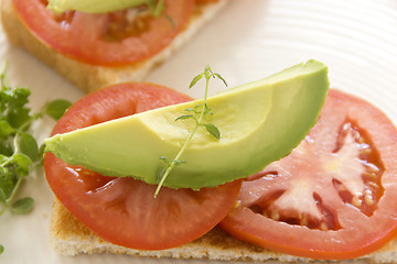 Image showing Avocado And Tomato