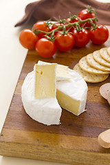 Image showing Camembert Cheese And Tomatoes
