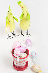 Image showing Easter chicken family