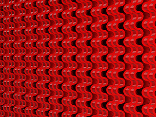 Image showing Texture: Red Wavy Scales pattern