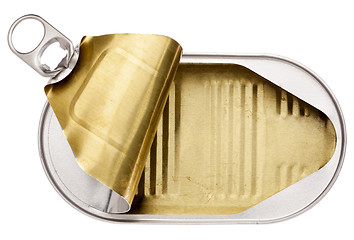 Image showing empty open tin can