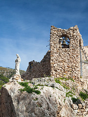 Image showing Church in the rock in Mijas in Spain