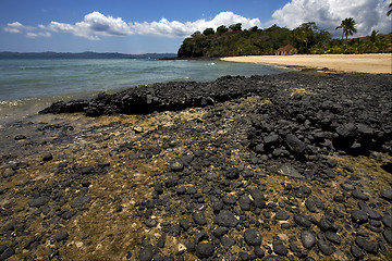 Image showing stone house  in nosy be  madagascar