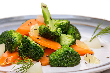 Image showing Broccoli carrot salad