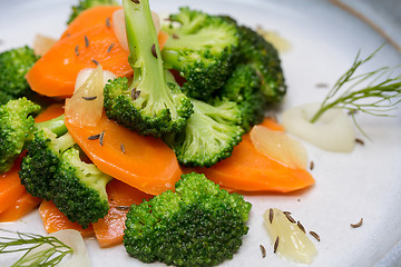 Image showing Broccoli carrot salad
