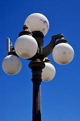 Image showing street lamp blue sky 