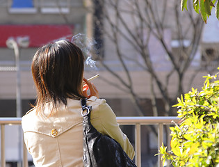Image showing Urban smoker