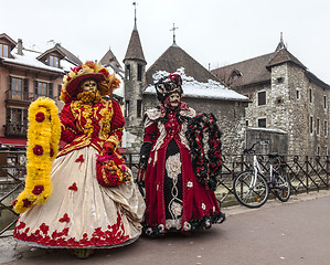 Image showing Disguised Persons in Annecy