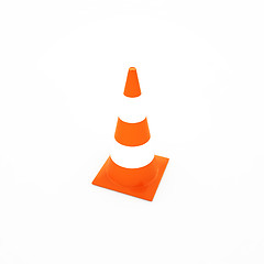 Image showing traffic cone isolated on white