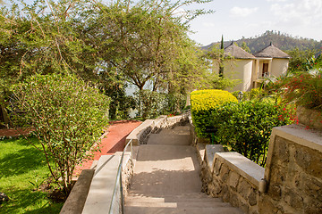 Image showing Cottages by the lake