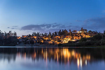 Image showing Nightfall over Kuriftu Lake