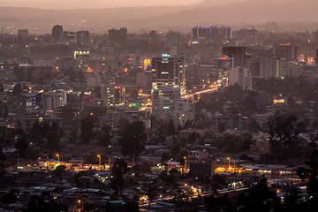 Image showing Aerial view of Addis Ababa