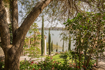 Image showing Cottages by the lake