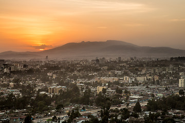 Image showing Aerial view of Addis Ababa