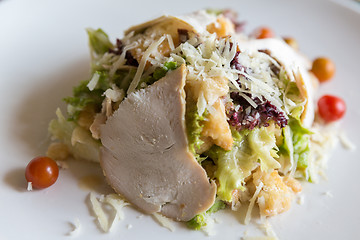 Image showing Chicken ceasar salad