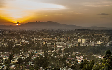 Image showing Aerial view of Addis Ababa