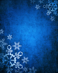 Image showing Blue Christmas Background