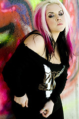 Image showing Punk Gothic Fashion Model