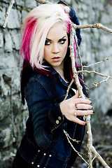 Image showing Punk Gothic Fashion Model