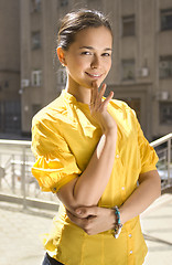 Image showing beautiful city woman