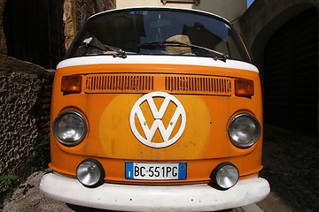 Image showing Oldtimer VW bus