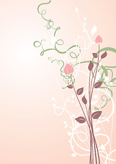 Image showing Floral background illustration