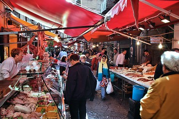 Image showing Food market in Palermo
