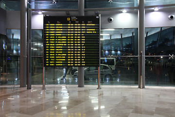 Image showing Airport schedule