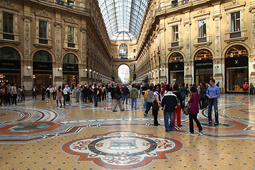 Image showing Milan luxury shopping