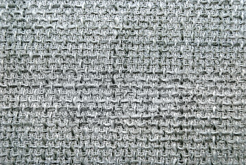 Image showing Grey burlap texture background