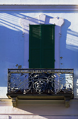 Image showing green  little terrace   in  milan 