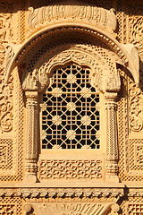 Image showing window of beautiful ornamental building in india