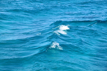 Image showing Blue sea wave