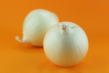 Image showing Ripe white onions