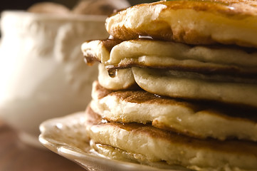 Image showing Pancakes with syrup