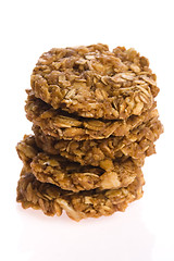 Image showing oat cakes on a white background 