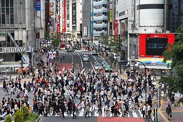 Image showing Tokyo pedestrian crossing