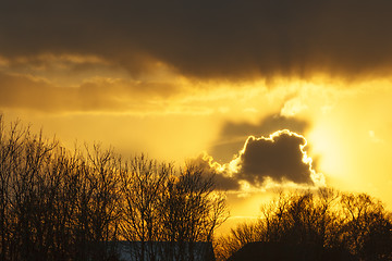 Image showing Cloud with shadow