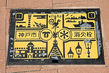 Image showing Japan sewer cover